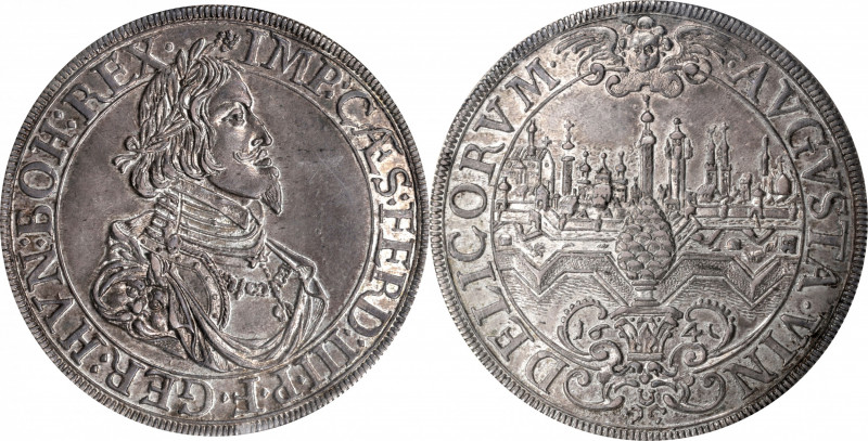 GERMANY. Augsburg. Taler, 1641. Free City (in the name of Ferdinand III). NGC MS...