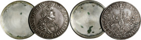 GERMANY. Augsburg. Box Taler with 9 Mica Inserts, 1641 (Mica ca. 19th Century). Free City (in the name of Ferdinand III). ALMOST UNCIRCULATED Details....