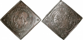 GERMANY. Saxony. Taler Klippe, 1615 (in chronogram). Johann Georg I. NGC AU-58.

Dav-7587; KM-82. Weight: 28.81 gms. An attractive example of the po...