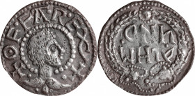 GREAT BRITAIN. Anglo-Saxon. Kings of Mercia. Penny, ND (ca. 785-792/3). London Mint; Ealhmund, moneyer. Offa. CHOICE VERY FINE.

S-905; N-318. Light...
