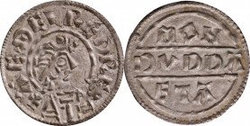 GREAT BRITAIN. Anglo-Saxon. Kings of Wessex. Penny, ND (865/6-71). Canterbury Mint; Dudda, moneyer. Aethelred I. CHOICE EXTREMELY FINE.

S-1055; N-6...