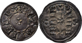 GREAT BRITAIN. Anglo-Saxon. Kings of Wessex. Penny, ND (955-59). York Mint; Heriger, moneyer. Eadwig. PCGS AU-55.

S-1122; N-724. Small cross/Horizo...