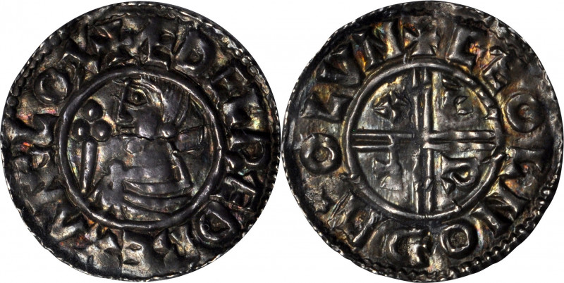 GREAT BRITAIN. Anglo-Saxon. Kings of All England. Penny, ND (ca. 991-97). London...