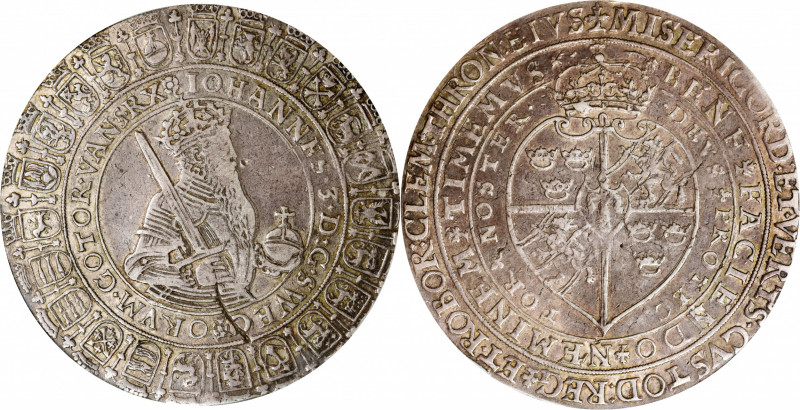 SWEDEN. 2 Riksdaler, ND (1587). Stockholm Mint. Johan III. PCGS EF-40.

Dav-57...