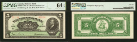 CANADA. Molson's Bank. 5 Dollars, 1922. CH #490-40-02. PMG Choice Uncirculated 64 EPQ.

Printed by BABNCo., Ottawa. Montreal, Canada East. Signature...