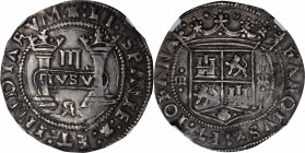 MEXICO. Early Series. 3 Reales, ND (ca. 1536)-R. Mexico City Mint, Assayer R (R/oMo-oMo). Carlos & Johanna. NGC EF-45.

KM-0014; Cal-114; Nesmith-5d...