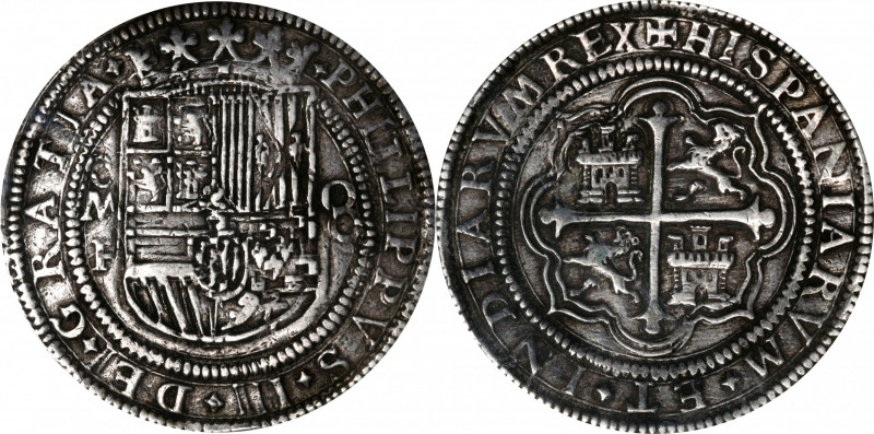 MEXICO. "Royal" Presentation Cob 8 Reales, ND (ca. 1600)-Mo F. Mexico City Mint;...