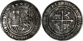 MEXICO. "Royal" Presentation Cob 8 Reales, ND (ca. 1600)-Mo F. Mexico City Mint; Assayer F. Philip III. NGC EF-45.

KM-R44.1; Cal-84; cf. Laz-#33 (S...