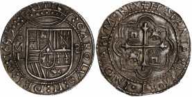MEXICO. "Royal" Presentation Cob 8 Reales, 1699/8-Mo L. Mexico City Mint, Assayer Martin Lopez (L). Charles II. NGC AU-58.

KM-R46; cf. Lazaro-54/55...