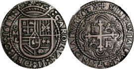 MEXICO. "Royal" Presentation Cob 4 Reales, 1682-Mo L. Mexico City Mint, Assayer L. Charles II. NGC VF-35.

KM-R39; Cal-487. Weight: 12.82 gms. The o...