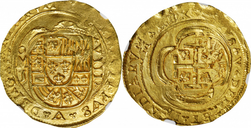 MEXICO. Cob 8 Escudos, ND (1714-15)-Mo J. Mexico City Mint, Assayer Jose E. de L...