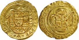 MEXICO. Cob 8 Escudos, ND (1714-15)-Mo J. Mexico City Mint, Assayer Jose E. de Leon (J). Philip V. NGC MS-63.

Fr-6; KM-57; Cal-Type 296. Weight: 26...