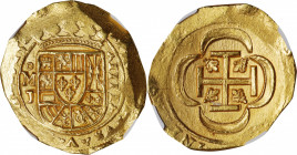 MEXICO. Cob 8 Escudos, 1715-Mo J. Mexico City Mint, Assayer Jose E. de Leon (J). Philip V. NGC MS-64.

cd. KM-57.2; cf. Cal-2214. Weight: 26.88 gms....