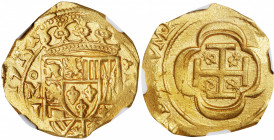 MEXICO. Cob 4 Escudos, 1715-Mo J. Mexico City Mint, Assayer Jose E. de Leon (J). Philip V. NGC AU-55.

KM-57.2; Cal-2030. Weight: 13.37 gms. Boldly ...