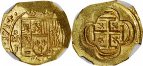 MEXICO. Cob 2 Escudos, 1714-Mo J. Mexico City Mint, Assayer Jose E. de Leon (J). Philip V. NGC MS-65.

Fr-7b; KM-53.2; Cal-1887. Weight: 6.7 gms. A ...