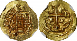 MEXICO. Cob Escudo, 1713-Mo J. Mexico City Mint, Assayer Jose E. de Leon (J). Philip V. NGC MS-64.

Fr-7c; KM-51.1; Calico-509. Weight: 3.37 gms. Ti...