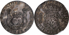 MEXICO. 4 Reales, 1733-MX/XM MF. Mexico City Mint, Assayer MF. Philip V. NGC MS-62.

KM-94; Gil-M-4-5a; Yonaka-M4-33g; cf. Cal-1105; cf. Harris-133;...