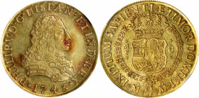 MEXICO. 8 Escudos, 1743-Mo MF. Mexico City Mint. Philip V. NGC MS-62.

Fr-8; KM-148; Cal-2247; Grove-not listed; Onza-441. Flashy and semi-prooflike...