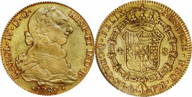 MEXICO. 4 Escudos, 1789-Mo FM. Mexico City Mint. Charles IV. NGC EF-40.

Fr-38; KM-143.1; Cal-1483; Cayon-14320; Grove-1675. Two-year transitional b...