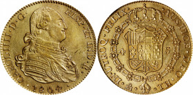 MEXICO. 4 Escudos, 1804-Mo TH. Mexico City Mint. Charles IV. NGC AU-58.

Fr-44; KM-144; Cal-1502. Bright and well struck, the current AU-58 example ...