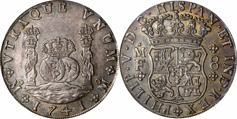 MEXICO. 8 Reales, 1741-Mo MF. Mexico City Mint. Philip V. PCGS AU-58.

KM-103;...