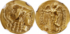 MACEDON. Kingdom of Macedon. Philip III, 323-317 B.C. AV Stater (8.63 gms), Babylon Mint, ca. 323-317 B.C. NGC Ch AU, Strike: 5/5 Surface: 3/5. Fine S...