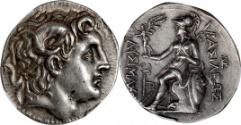 THRACE. Kingdom of Thrace. Lysimachos, 323-281 B.C. AR Tetradrachm (17.09 gms), Amphipolis Mint, ca. 288/7-282/1 B.C. NGC AU, Strike: 5/5 Surface: 4/5...