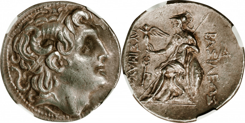 THRACE. Kingdom of Thrace. Lysimachos, 323-281 B.C. AR Tetradrachm (17.19 gms), ...