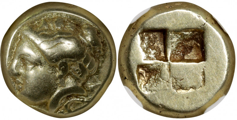 IONIA. Phokaia. EL Hekte (2.54 gms), ca. 387-326 B.C. NGC Ch VF, Strike: 5/5 Sur...