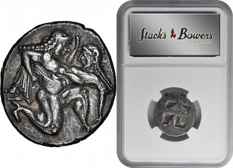 THRACE. Islands off Thrace. Thasos. AR Stater (10.12 gms), ca. 500-480 B.C. NGC ...