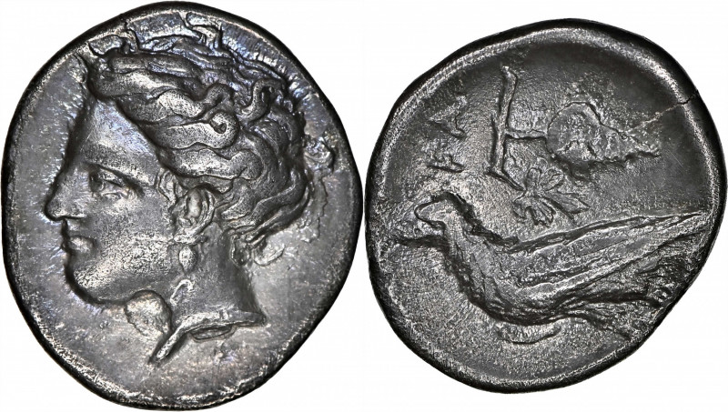 PELOPONNESOS. Elis. Olympia. AR Hemidrachm (2.71 gms), "Hera" Mint, ca. 340-332 ...