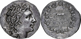 PONTOS. Kingdom of Pontos. Mithradates VI Eupator, 120-63 B.C. AR Tetradrachm (16.28 gms), Pergamon Mint, dated 10th month of BE 222 (July 75 B.C.). N...