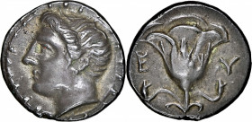 MYSIA. Lampsakos(?). Memnon of Rhodes. AR Drachm (3.46 gms), Mid 4th Century B.C. NGC Ch EF, Strike: 5/5 Surface: 4/5.

Ashton-5 (A1/P5; this coin c...