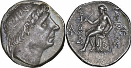 SYRIA. Seleukid Kingdom. Antiochos I Soter, 281-261 B.C. AR Tetradrachm (17.07 gms), Seleukeia on the Tigris Mint. NGC AU★, Strike: 5/5 Surface: 4/5....