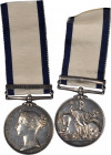 1848 British Naval General Service medal with one clasp. ENDYMION Wh. PRESIDENT. Silver, 36 mm. MY-94 (clasp clxxv), BBM-39. About Uncirculated.

JO...