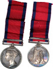 1848 British Military General Service medal with one clasp. CHATEAUGUAY. Silver, 36 mm. MY-98 (clasp xxi), BBM-44. Choice About Uncirculated.

ARENN...