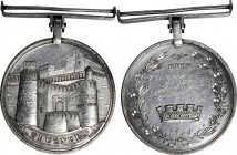 1839 Ghuznee medal. Silver, 37 mm. MY-105, BBM-59. Edge mount, hinged bar suspension. Extremely Fine.

Engraved in script on the reverse "Pte Willia...