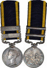 1849 Punjab medal with two clasps: MOOLTAN and GOOJERAT. Silver, 36 mm. MY-114, BBM-68. Swivel mount and scroll suspension. Fine.

SAMl SMITH, 32nd ...
