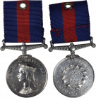 1863 to 1866 New Zealand medal. Silver, 36 mm. MY-123, BBM-79. Swivel mount and fern decorated straight bar swivel suspension. Very Fine.

794. JAs ...