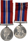 (1945) War medal, 1939-45. Cupro-nickel, 36 mm. MY-186, BBM-141. Edge mount with straight bar suspension and ribbon. Mint State.

Unnamed. Lustrous,...