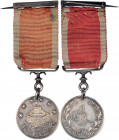 Turkey. St. Jean d'Acre Medal, 1843. Silver, 30 mm. MY-106. Pierced and looped for suspension, ribbon and pin hanger present and intact. Extremely Fin...