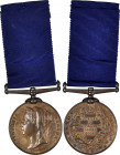 1887 Jubilee Police medal. Bronze, 36 mm. MY-294. Edge mount with straight bar swivel suspension. Metropolitan Police. Extremely Fine.

"PC, W. BIBB...