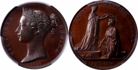 1815 Military General Service medal. Bronzed copper, 36 mm. MY-98. SP-64 (PCGS).

Deep chocolate with golden tones on the obverse, a shade lighter w...