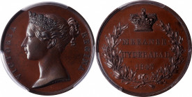 1842 Scinde medal / Meeanee and Hyderabad. Bronzed copper, 36 mm. MY-111. SP-65 (PCGS).

Lovely medium brown with a hint of pastel green. Exemplary ...