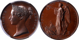 1845 Sutlej / Moodkee medal. Bronzed copper, 36 mm. MY-113. SP-65 (PCGS).

Watery reflectivity in the fields lends exceptional eye appeal. Some mino...