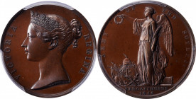 1845 Sutlej / Ferozeshuhur medal. Bronzed copper, 36 mm. MY-113. SP-64 (PCGS).

Deep bronzed surfaces show impressive reflectivity and an especially...