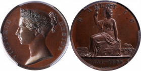 1855 Baltic medal. Bronzed copper, 36 mm. MY-118. SP-64 (PCGS).

Deeply reflective with a light golden tone and attractive blue highlights. Some ver...