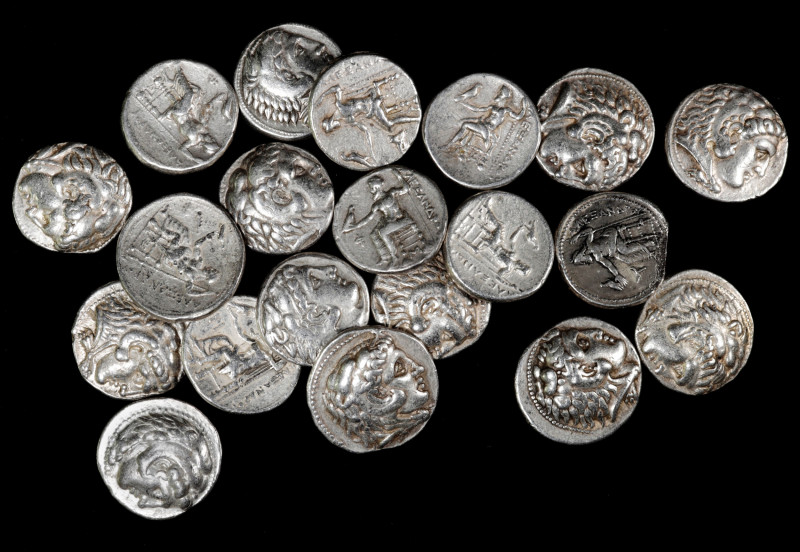 MACEDON. Kingdom of Macedon. Group of Alexander lll-style Silver Tetradrachms (2...