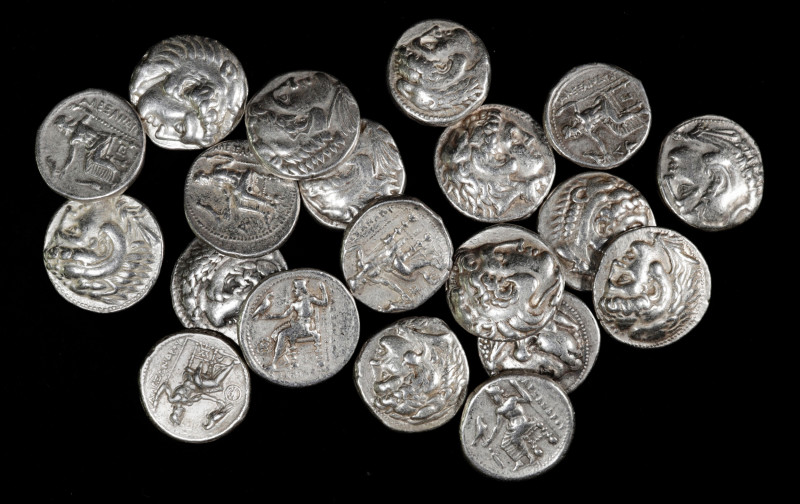 MACEDON. Kingdom of Macedon. Group of Alexander lll-style Silver Tetradrachms (2...