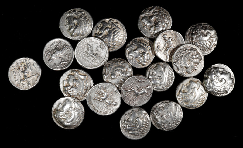 MACEDON. Kingdom of Macedon. Group of Alexander lll-style Silver Tetradrachms (2...